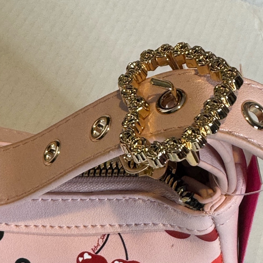 Betsey Johnson Pink and Cream Handbag - Picture 12 of 13